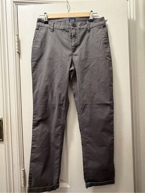 GAP Relaxed Girlfriend Pants in Charcoal Gray